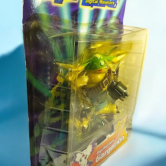Bandai Digimon Gargomon to Rapidmon Digivolving Action Figure 2001 Sealed Vntg - Picture 3 of 16